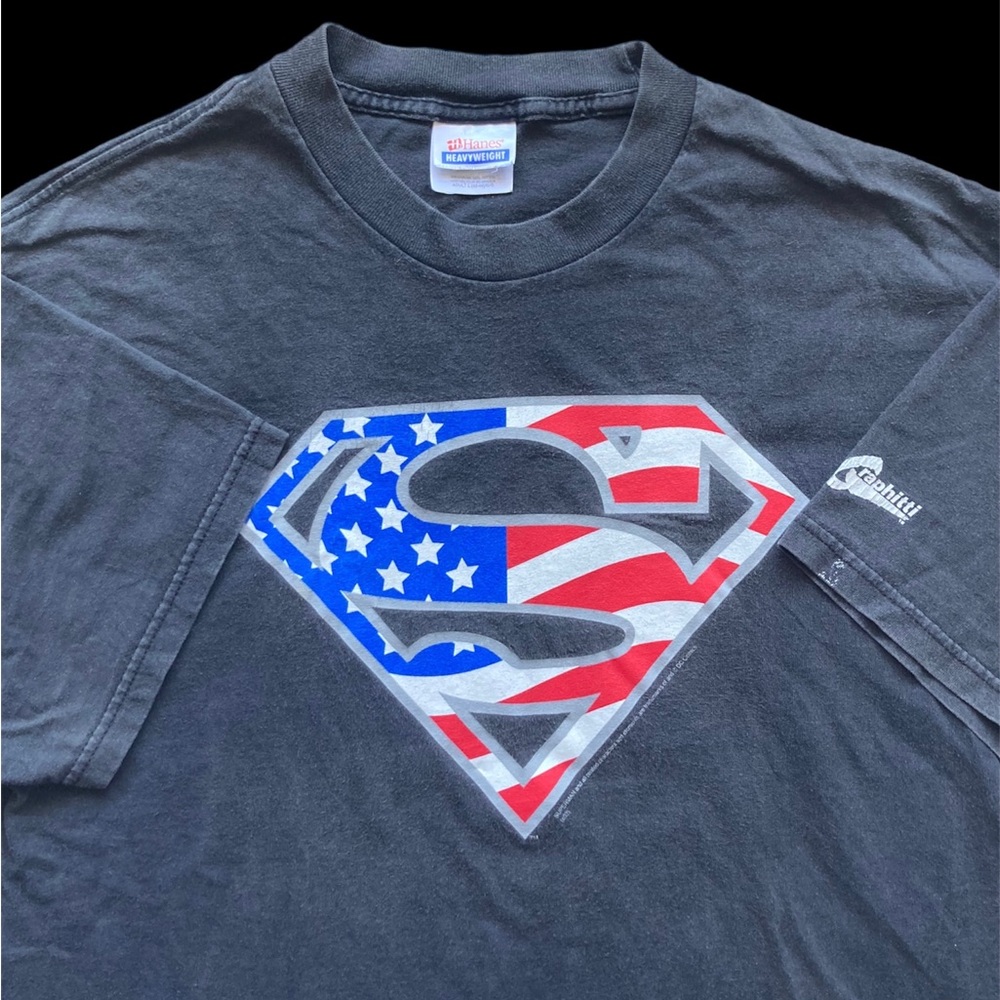 Vintage Late 90s Superman USA Graphitti tee